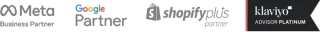 Meta Business Partner, Google Partner, Shopify Plus Partner, Klaviyo Advisor Platinum
