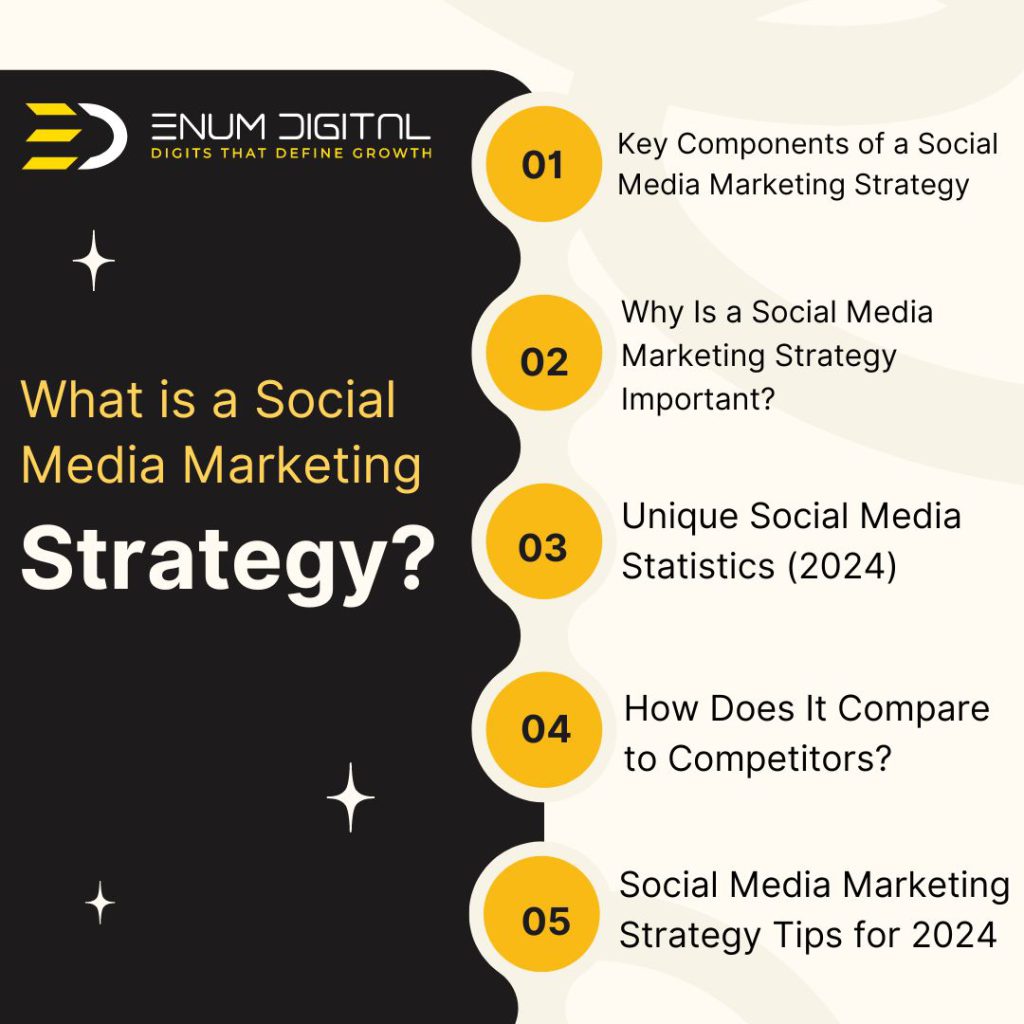 What is a social media marketing strategy - infographic